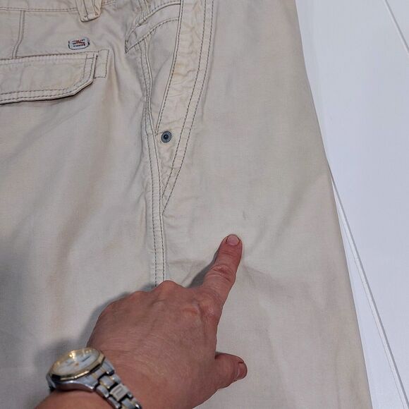 TOMMY BAHAMA Jeans Men's Island Crafted Shorts Size 38 Cotton Tencel Flat Front - Picture 5 of 14